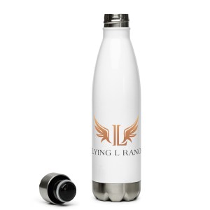 Flying L Ranch Logo Stainless Steel Water Bottle