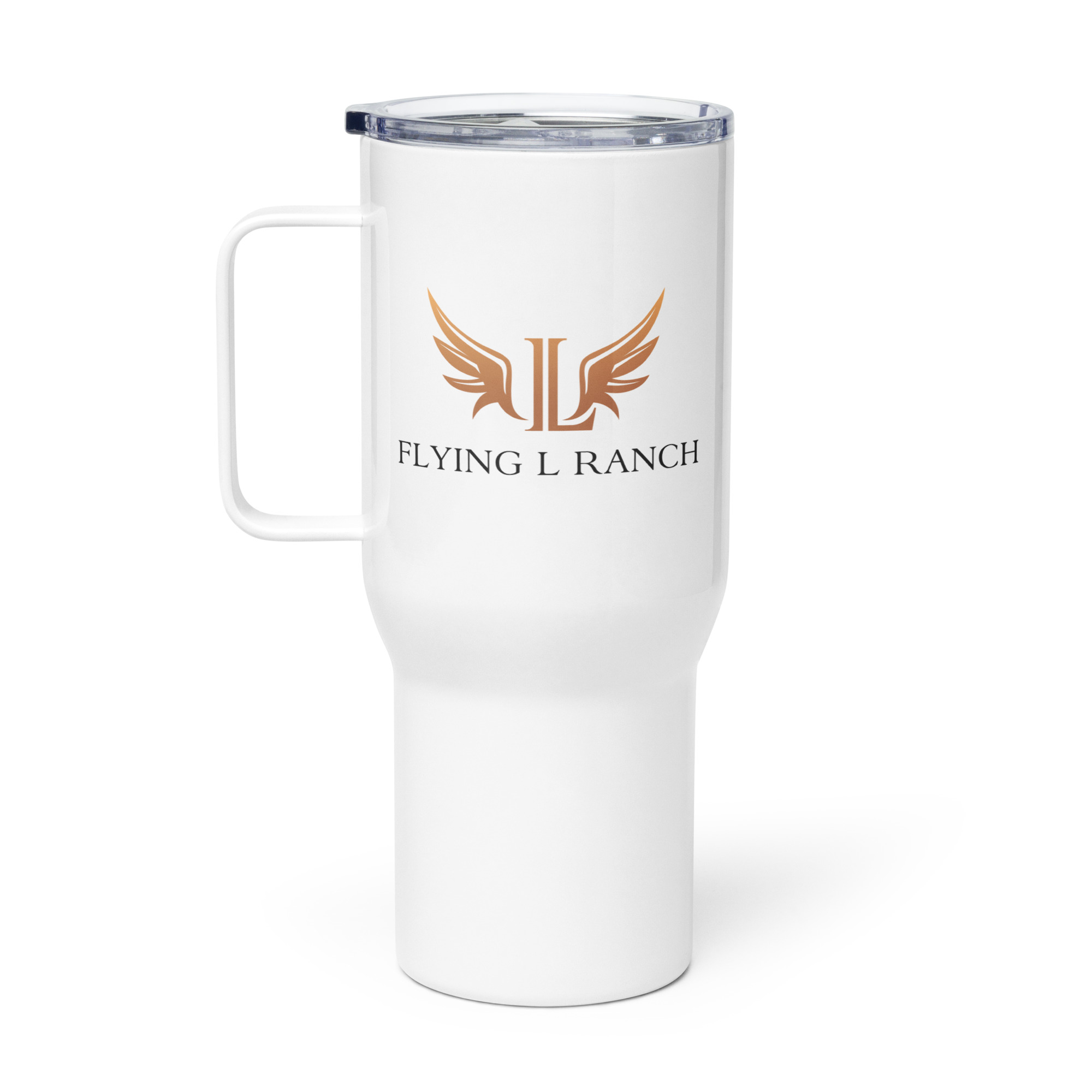 Flying L Ranch Logo Travel Mug With A Handle - Image 2
