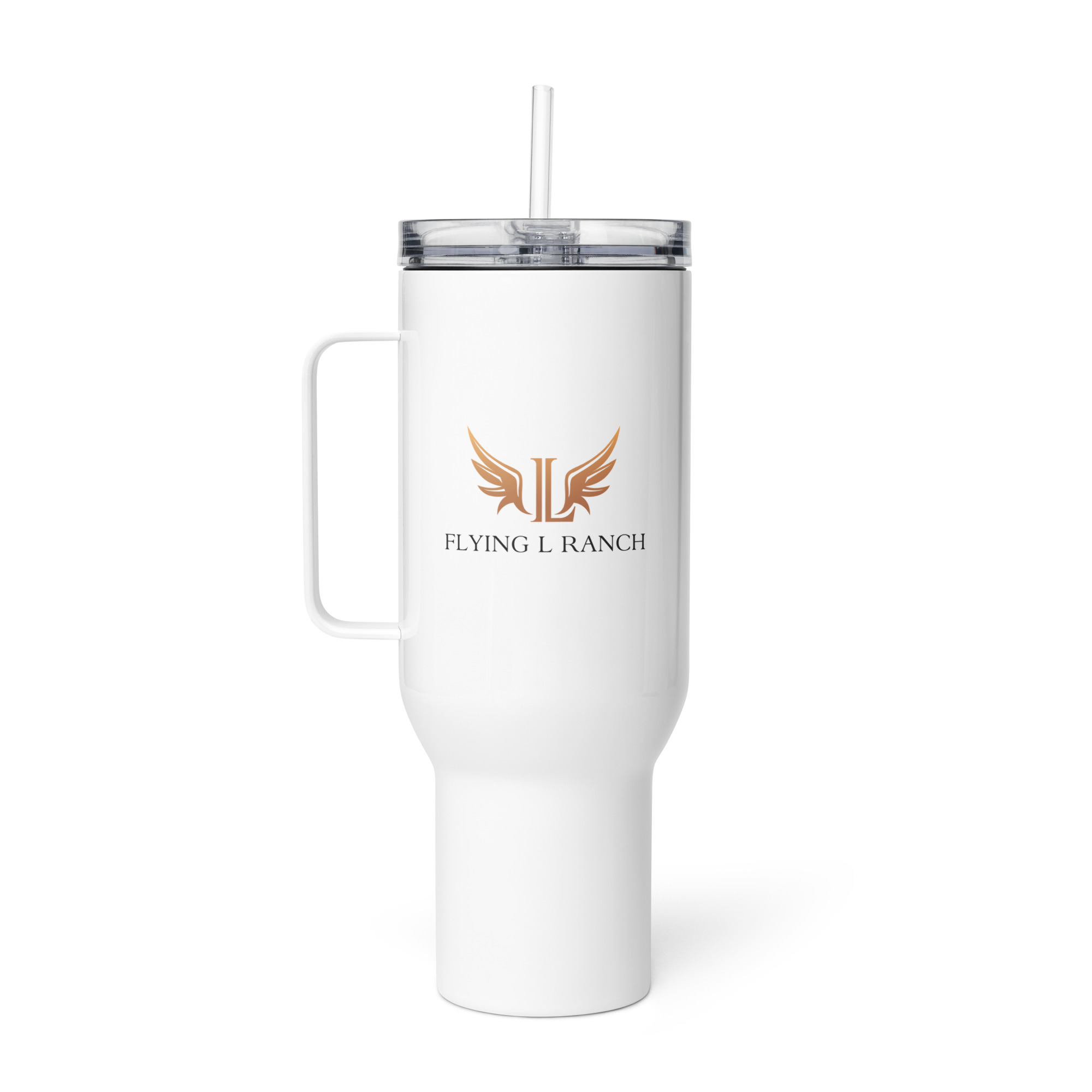 Flying L Ranch Logo Travel Mug With A Handle - Image 6