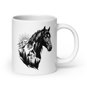 He's Back! Sunrise White Glossy Mug